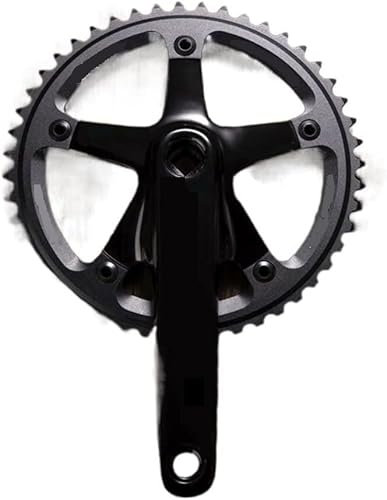 Kurbelgarnitur,Fahrrad Kurbel Arm Set, Fahrradkurbel Kurbel Fixed Gear Fahrradkurbel 48t Kurbelgarnitur Bahnradteile Fahrradteile Legierung Single Speed ​​48t Kurbel Fahrradteile Fahrradkurbelgarnitur