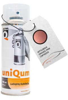 uniQum Autolack Spraydose für MITSUBISHI ORANGE PINK CMP10059 Autolack Reparatur 400 ml