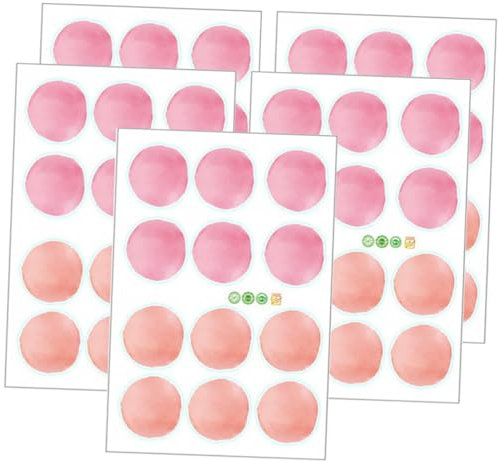 WOONEKY 5st Rosa -wandaufkleber Wandaufkleber Und Wandbilder Baby-wanddekoration Klassenzimmerdekoration Wand Dekoration Wandaufkleber Wandbilder Wandgemälde Kind Pvc Haushalt