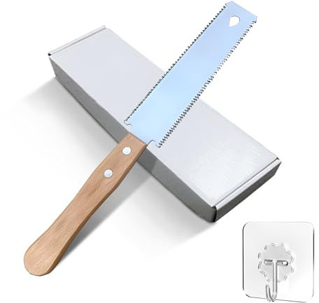 Homefantasy Japansäge Handsäge, Zweischneidig,Holzbearbeitungswerkzeuge Outdoor Säge,Tragbare Japanische Zugsäge für Holzbearbeitung & Heimwerker