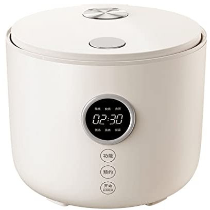 QWAXTRIW Cuiseur à Riz Électrique 2 litres de Ménage Intelligent Multifonction 1-2 A 3 Personnes Petit Mini Cuiseur à Riz de Cuisson
