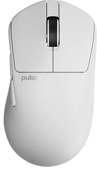 Pulsar Gaming Gears X3 Souris Gaming sans Fil, Mini, Blanc | Ultralégère 1.76 oz (50g), Ergonomique, Côtés incurvés, Bosse arrière modérée, Prise Palm/Claw détendue, XS-1, 32K DPI, 8K