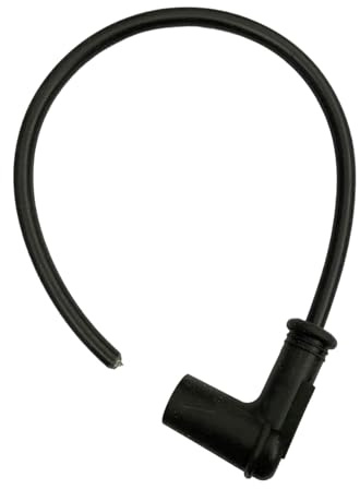 Pipetta Candela Champion Pro in Silicone, Angolare 90°, Cavo 7mm, Nera