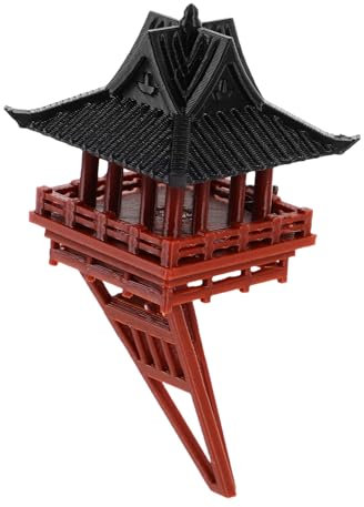 Vaguelly Mini Maison De Pagode Ornement De Jardin Féérique Modèle Architecture Chinoise Ancienne Décor Zen pour Table Et Jardin