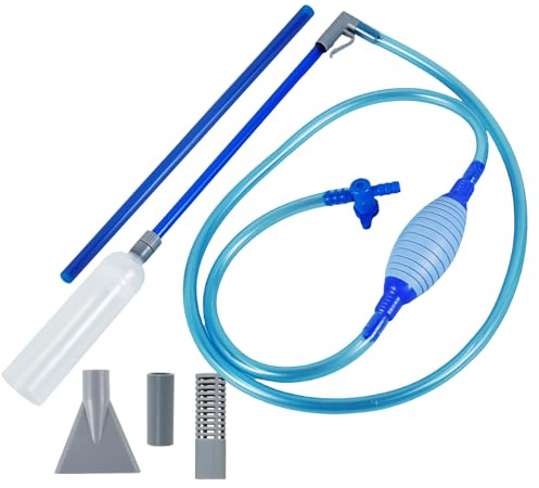 Aspiradora manual 3 en 1 para bañera de hidromasaje de 10 pies, aspiradora manual de piscina con succión fuerte, aspiradora de mano flexible con bolsa de aire para acuario, jacuzzi, piscina pequeña