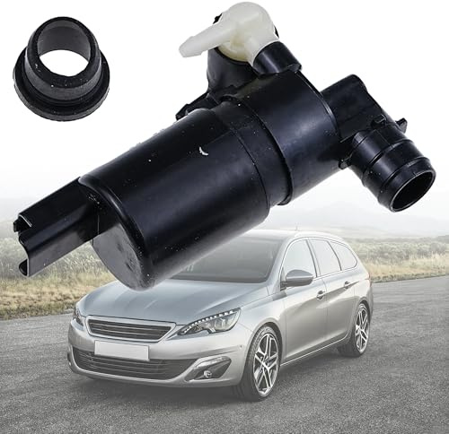 LEVANLIGHT Twin Outlet Windscreen Washer Pump Replacement for C-itroen Berlingo C2 C3 C4 C5 C8 Dispatch Xsara Saxo P-eugeot 1007 106 207 307 Replace#643475, 9680693280, 9643447980, 9641553980, 643470