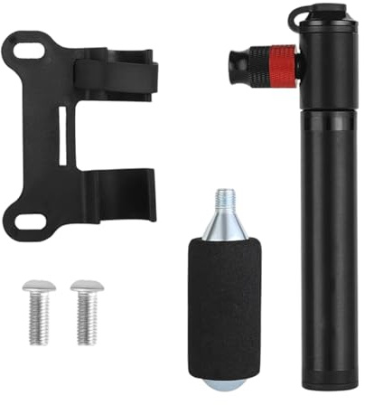 Pompes à air à main légères pour vélo à montage sur cadre - Petites pompes à pneus de cyclisme en alliage d'aluminium - Gonfleur de pneus - Petit pneu de cyclisme