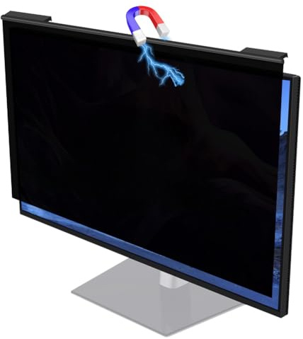 22-Zoll-Privatsphäre-Bildschirm für Monitor - Blaulichtfilter, Augenschutz - Abnehmbarer Privatsphäre-Bildschirm Anti-Spion Desktop-Sicherheitsfilter,22inch