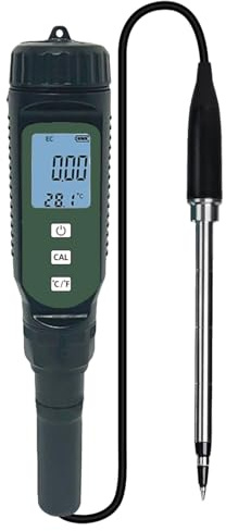 Misuratore di conducibilità del suolo in ABS per misurazioni precise in serre agricole giardino strumento leggero misuratore portatile del suolo