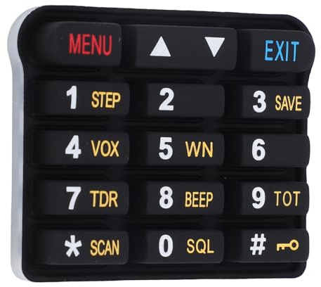 Annadue Ziffernblock Tastatur für Funkgeräte für UV 9R Plus Serie, 8-teilige Silikon Funk Nummerntastatur, Funkgerät Zubehör