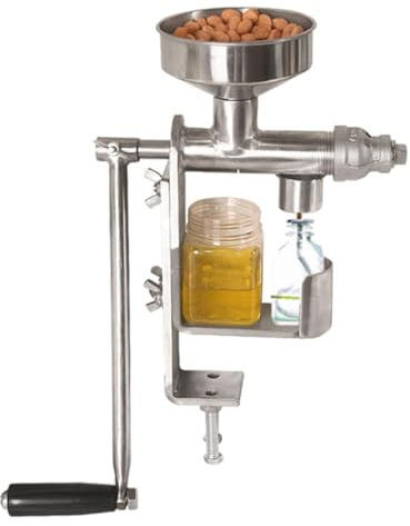 Máquina de prensado de aceite, extractor de acero inoxidable, fácil de limpiar, multifuncional para frutos secos y semillas