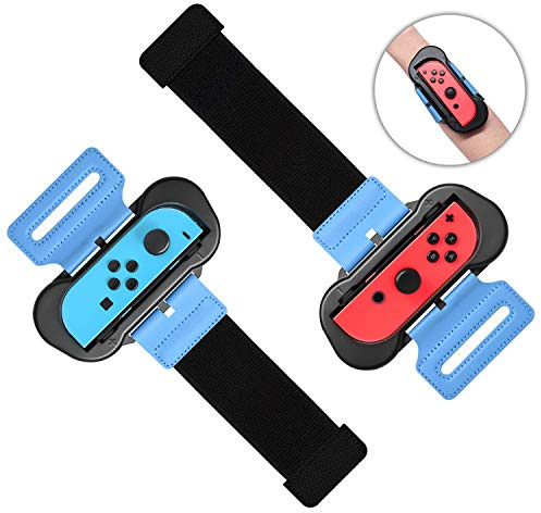 FASTSNAIL 2PCS Straps for Switch Dance Games 2026/2025/2024/2023/2022/2021,Wrist Band for Switch Controller/OLED for JoyCon, Dance Game Wrist Strap,Elastic Wristband with Gamepad for Children Adults