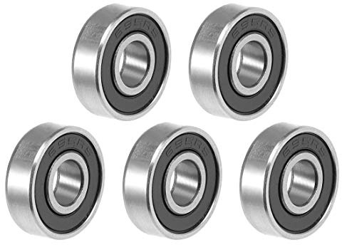sourcing map 5Stk.695-2RS Kugellager doppelt abgedichtete ABEC-3 Lager 5x13x4mm