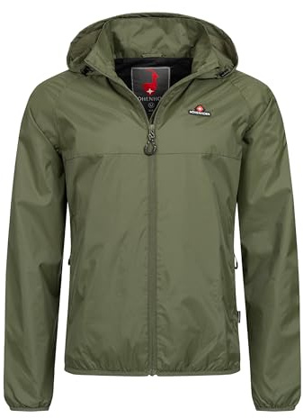 Höhenhorn Rigi Chubasquero con capucha para hombre, chaqueta de ocio para exterior