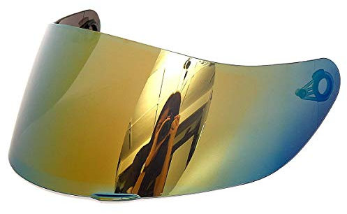 NO LOGO KF-Visor, Visière for AGV K3 K5 SV Casque de Moto Bouclier Lunettes Moto Casque Objectif Facial Lunettes (Couleur : Or)