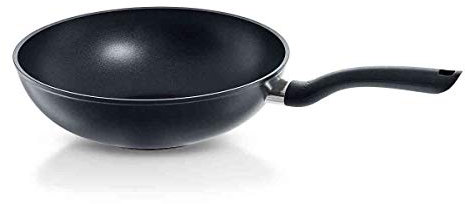 Fissler Cenit/Aluminium-Wok, Asia-Pfanne (Ø 28 cm) beschichtet, antihaftend, hoher Rand - Induktion