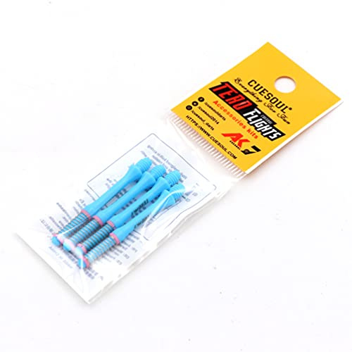 CUESOUL TERO AK7 Dart Shafts Eingebautes Federteleskop für Stahlspitzenpfeile und weiche Spitzpfeile, 4er-Set（CS-AK7+5XD37）