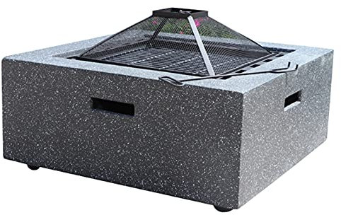 Feuerstellen Großer BBQ Freizeittisch Auf Der Gartenterrasse, Outdoor-Kochen Feuerstelle, Holz Brennende Feuerschale, Multifunktionsheizung Kamin (Size : Kit-2)