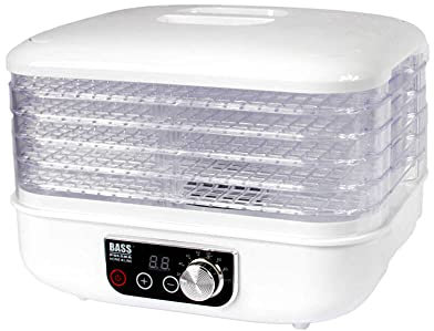 Deshidrator de setas, frutas y verduras 250 W de potencia y bandejas regulables