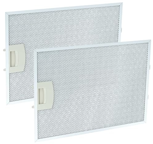 vhbw 2x Filter Metallfettfilter kompatibel mit Constructa CD69150/04 | CD69150/05, CD69150/06, CD69550/01, CD69150/03 Dunstabzugshaube, Metall