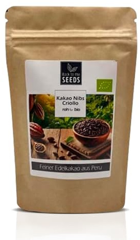 Bio Kakao Nibs - Edelkakao Criollo - Rohkostqualität (400g)