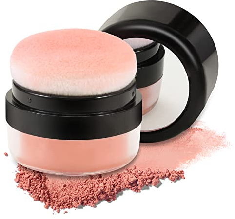 Boobeen Blush poudre libre, Blusher naturel pour les joues, Blush hautement pigmenté, maquillage facile à estomper, à porter tout au long de la journée.