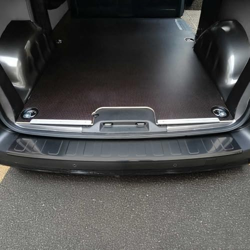Protection Seuil de Pare-Chocs arrière - Compatible avec Citroen Jumpy 2016-2022 - Couverture de Seuil de Coffre - Bande Seuil de Chargement - Style élégant - en Acier INOX Chromé Foncé