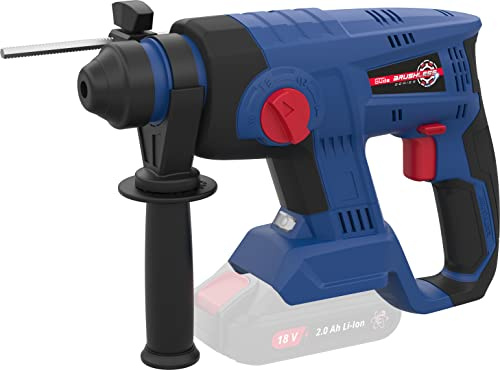 Güde Akku Bohrhammer BH 18-0 BL (Easy-Energy-Exchange Brushless Series, Lithium Ionen, 18 V, Bohren, Hammerbohren, Meißeln, Drehstopp, 2,2 Joule, SDS plus, LED Licht, ohne Akku und Ladegerät)