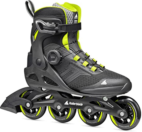 Rollerblade MACROBLADE 84 BOA, Pattini in linea, nero/lime, 42/42.5, uomini