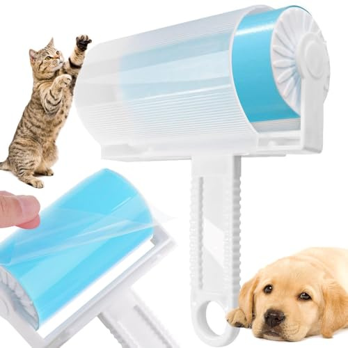 Rodillo quitapelos lavable, palanca de pelo reutilizable silicona resistente cubierta adhesiva eficaz pelo animales pelo polvo ropa tejidos sofás asientos coche cortinas