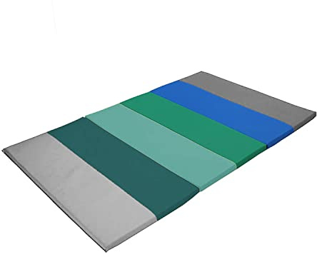 FDP SoftScape Space Saver Foldable Children's Play Mat - Soft, Sturdy 1.5 inch Thick Foam, 3-Fold Floor Mat Indoor Active Play, Tummy Time, Stretching for Kids - Contemporary, 13231-CT