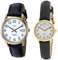 Timex Easy Reader 35mm Date Window Watch T2H291 & Easy Reader Women's 25mm Leather Strap Watch T20433