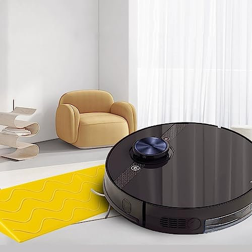 PINNKL Rollstuhlrampe, Türschwellenrampe, Tragbare Indoor-Kehrrobotertür, Bordsteinrampe, Kunststoffmaterial, Schneidbar (Size : 100x20x9.5cm)