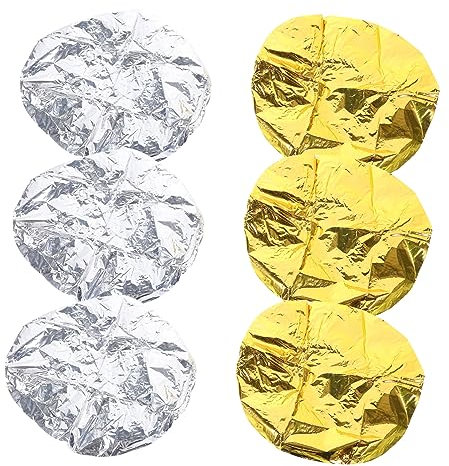 Beavorty 12 Pcs Reusable Processing Hair Cap Coloring Cap for Hair steamer for hair conditioning heat cap hair heat cap electric heating cap Aluminum Foil Hair Cap bath cap cosmetic oil cap