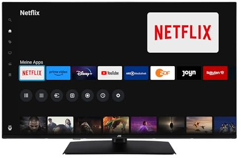 JVC QLED Fernseher 43 Zoll Smart TV powered by TiVo (4K UHD, HDR Dolby Vision, Dolby Atmos, Triple-Tuner, 6 Monate HD+ inkl.) LT-43VUQ3455