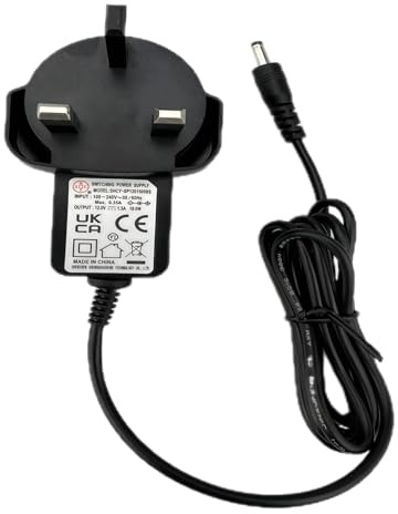 Portable DVD Player Charger — 12V Output, 100-240V Input, 4.0 × 1.7mm Round Connector — Charging Adapter
