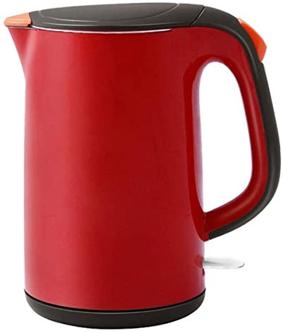 Kettles, 1.7 Double Wall, Hot Water Boiler Auto Shut-Off and Boil-Dry Protection, Wide Opening Glass Tea Kettle & Hot Water Boiler, for Family Use, Travel/Red/15 * 15 * 23Cm elegant Warm as ever