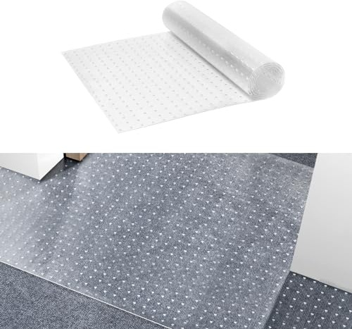 VEVOR Carpet Protector for Pets, 24 x 6' PVC Scratch-Proof Cat Guard Mat, Anti-Slip Doorway Protector, Easy to Cut Plastic Stopper