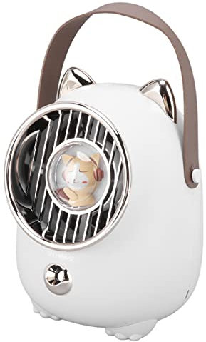 Portable Air Conditioner Easy to Add Water Silent and Comfortable Portable Evaporative Cooler Mini Desk Fan Humidifier Air Circulator Mood Night 5 in 1 with LED Ambient Light for