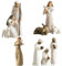 ENGFGH Belén Born Scene Figura 10 Piezas, Figuras belén Resina, Nacimiento Belén Navidad, Belén navideño con Figuras, Belén navideño Figuras, Sagrada Familia decoración Familiar