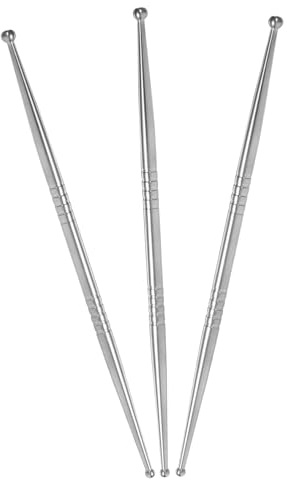 JECOMPRIS Outils De Sculpture en Acier Inoxydable 3 Pièces pour Argile Pâte À Modeler Outils De Modelage avec Billes De Précision pour Création Artistique