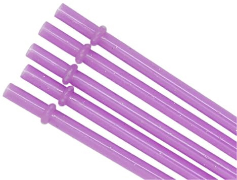 Hemasa 20 cannucce riutilizzabili in plastica colorata con glitter trasparenti, infrangibili, con spazzola per la pulizia, per feste, colore: viola