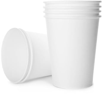 Inoverse 1000 vasos de papel, vasos desechables para café para llevar, 200 ml, taza de café para llevar, vasos blancos de 8 oz para té, vasos desechables, vasos de papel, bebidas frías calientes