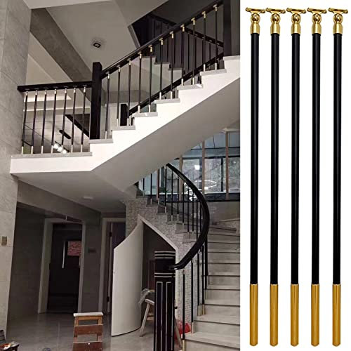 Balusters Axe de pont en aluminium pour escalier, ensemble de poteaux de balustrade durables pour installation au sol intérieur et extérieur
