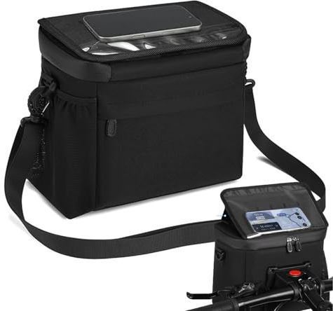 Front Bag for Bike - Large Bike Handlebar Thermal Bag | Food Storage Thermal Lunch Box, Lightweight Waterproof Cycling Accessories for Scooter Mountain Cycle