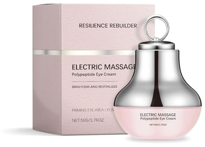 Elektrisk massage-ögonkräm polypeptid-anti-rynk-ögonkräm med mild vibration för mörka ringar, svullnad och fina linjer – snabbt absorberande fast ögonserum (1)