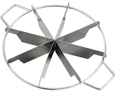 Cake Cutter Slicer - Stainless Steel Divider, Non-stick Baked Slicor | Round Pizza Cheese Cutting Press Tool with Handles, Durable Stainless Steel Divider For Precise Even Cake Die In Hui