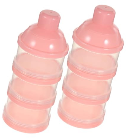 EPIGEIST 2stücke Milchpulverbehälter Aufbewahrungsbehälter für Babymilchpulver Reisebehälter für Babymilchpulver Tragbarer Milchpulverspender Babynahrungsspender