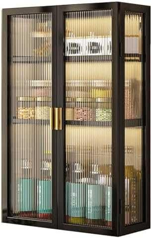 Armario de almacenamiento compacto montado en la pared para baño, organizador versátil para baño, sala de estar o cocina, diseño funcional y que ahorra espacio