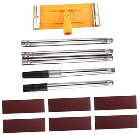 MagiDeal Lijadora de paneles de yeso, lijadora de cubierta de lija, manual giratoria de 360 ​​grados para preparación de pintura, disco de lijado de